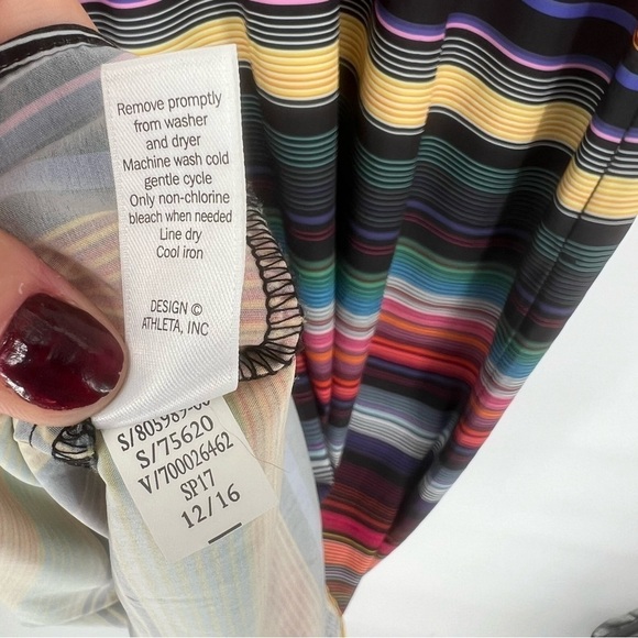 Athleta Havana‎ Rainbow Stripe Midi Sundress - Picture 15 of 15